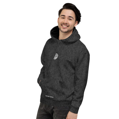 Bizarro Swirl Print Unisex Hoodie - Black | Fall/Winter 2020