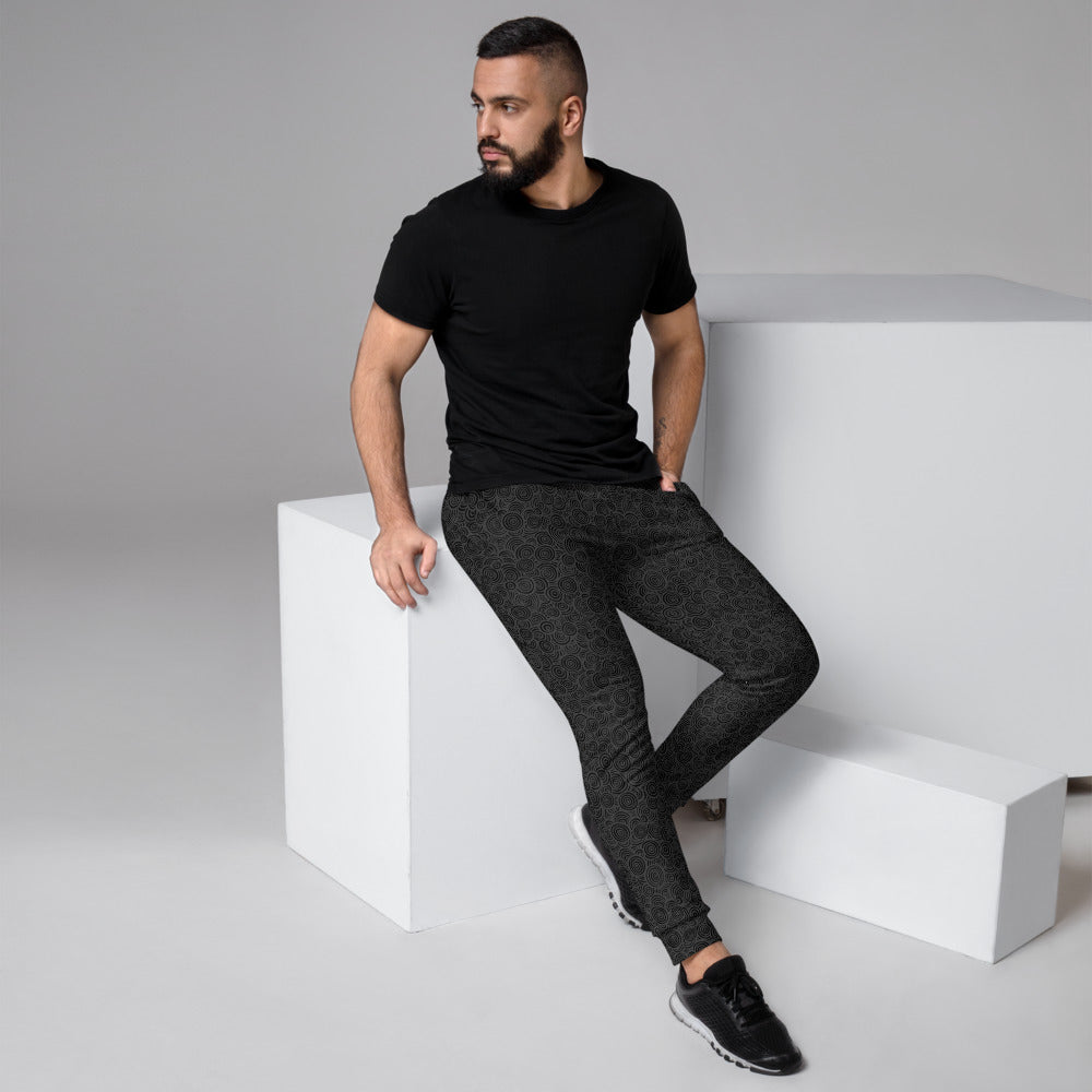 Bizarro Swirl Print Men's Joggers - Black | Fall/Winter 2020