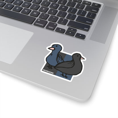 "Black and Blue Birds" | Bizarro Stickers