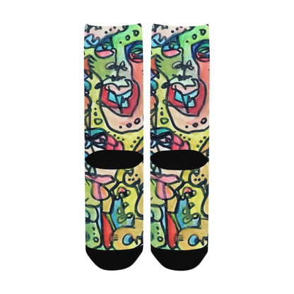 "Who" Print Socks - Small/Medium | Tinybrush