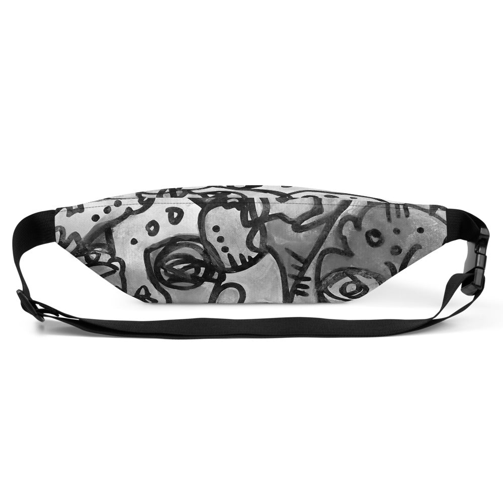 "Who" Greyscale Fanny Pack | Tinybrush