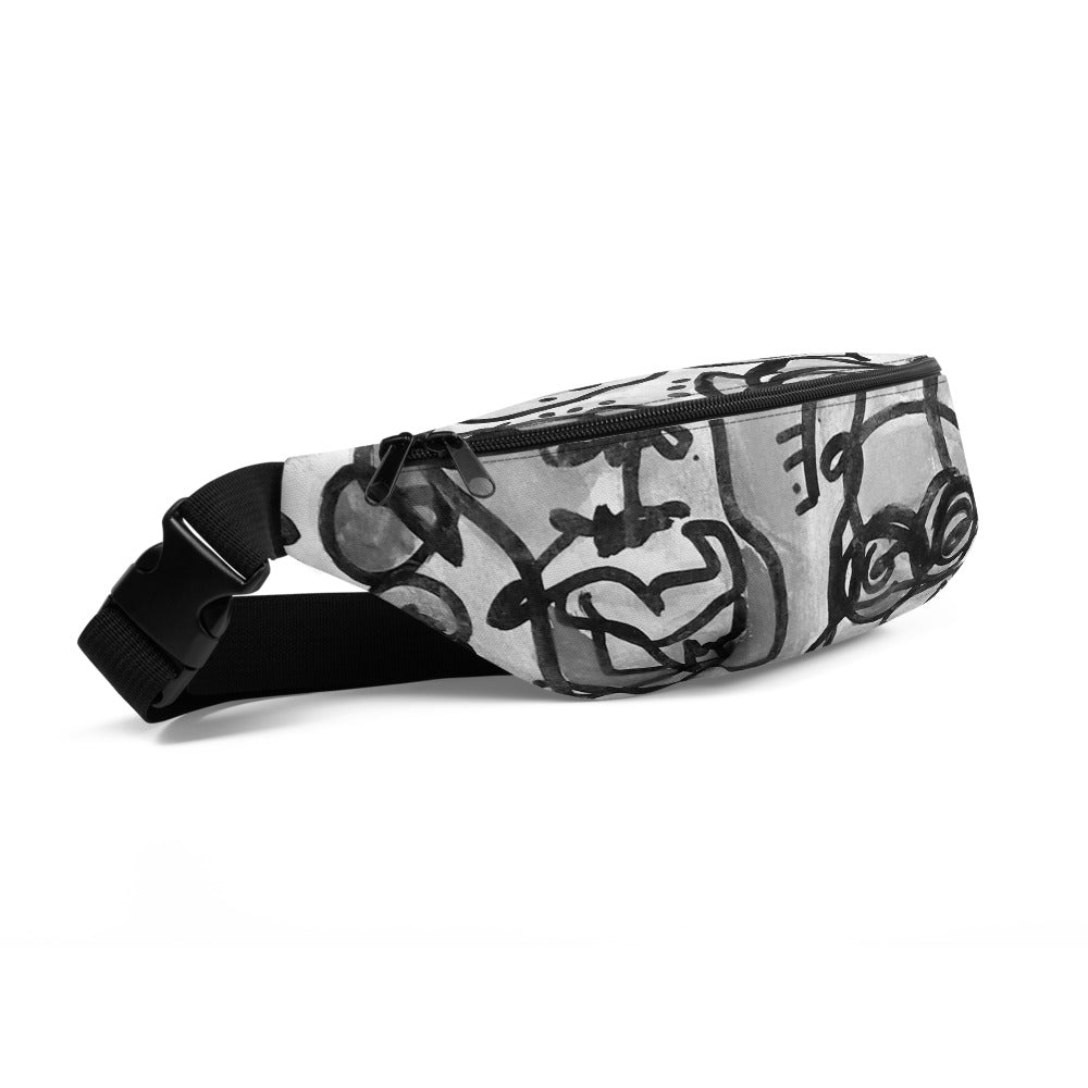 "Who" Greyscale Fanny Pack | Tinybrush