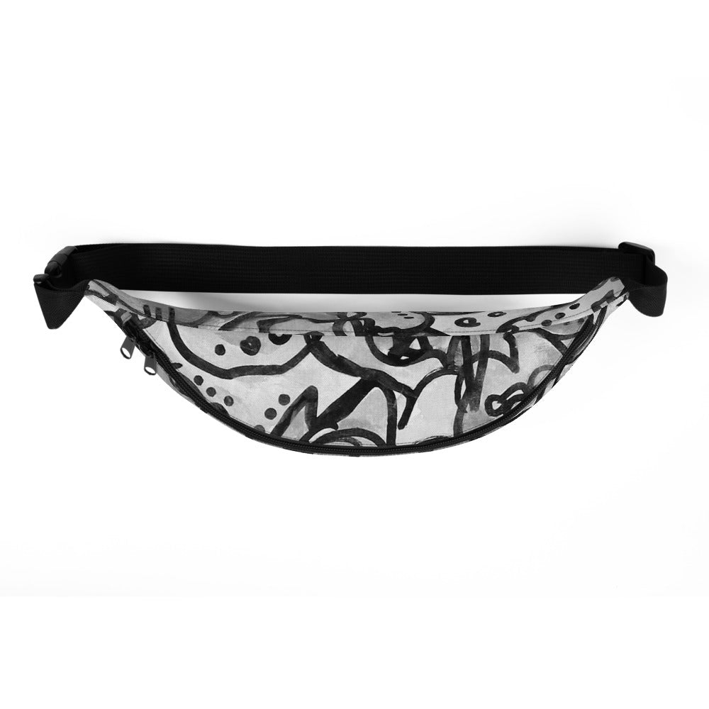 "Who" Greyscale Fanny Pack | Tinybrush