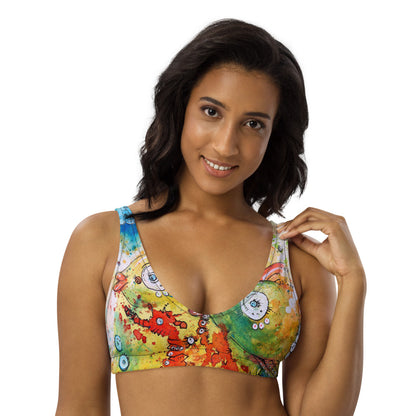 "Current" Recycled Material Bikini Top | Tinybrush