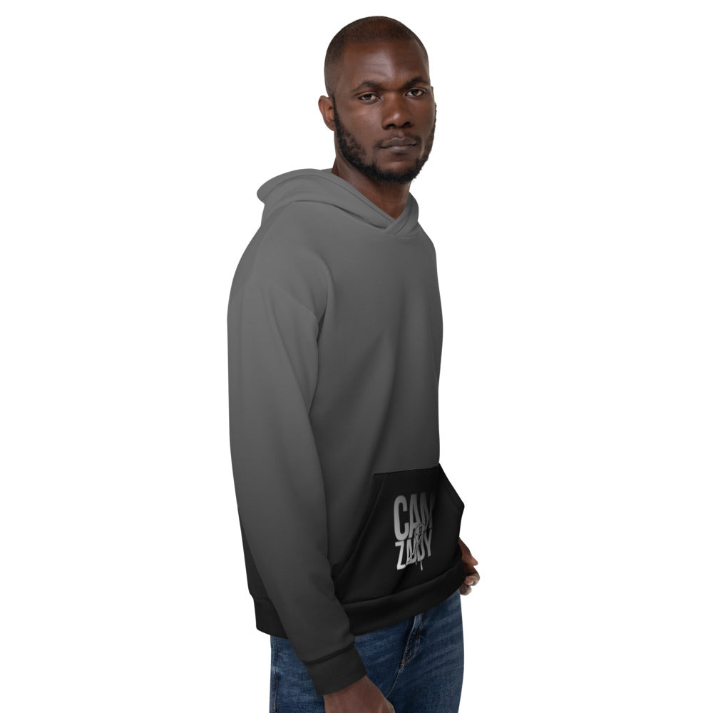 CAM IS MY ZADDY Gradient Print Unisex Hoodie - Grey | Painkiller Cam