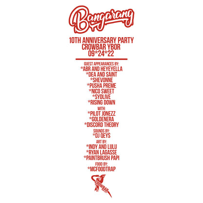 10th Anniversary Show T-Shirt | Bangarang