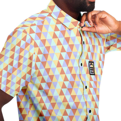 Bizarro Triangle Pattern Short Sleeve Button-Up | Spring '22 Collection