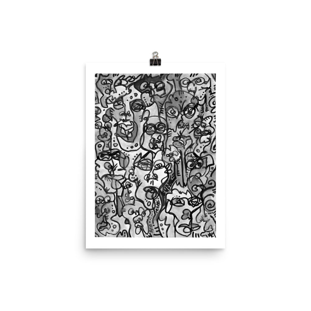 "Who" Greyscale | Tinybrush