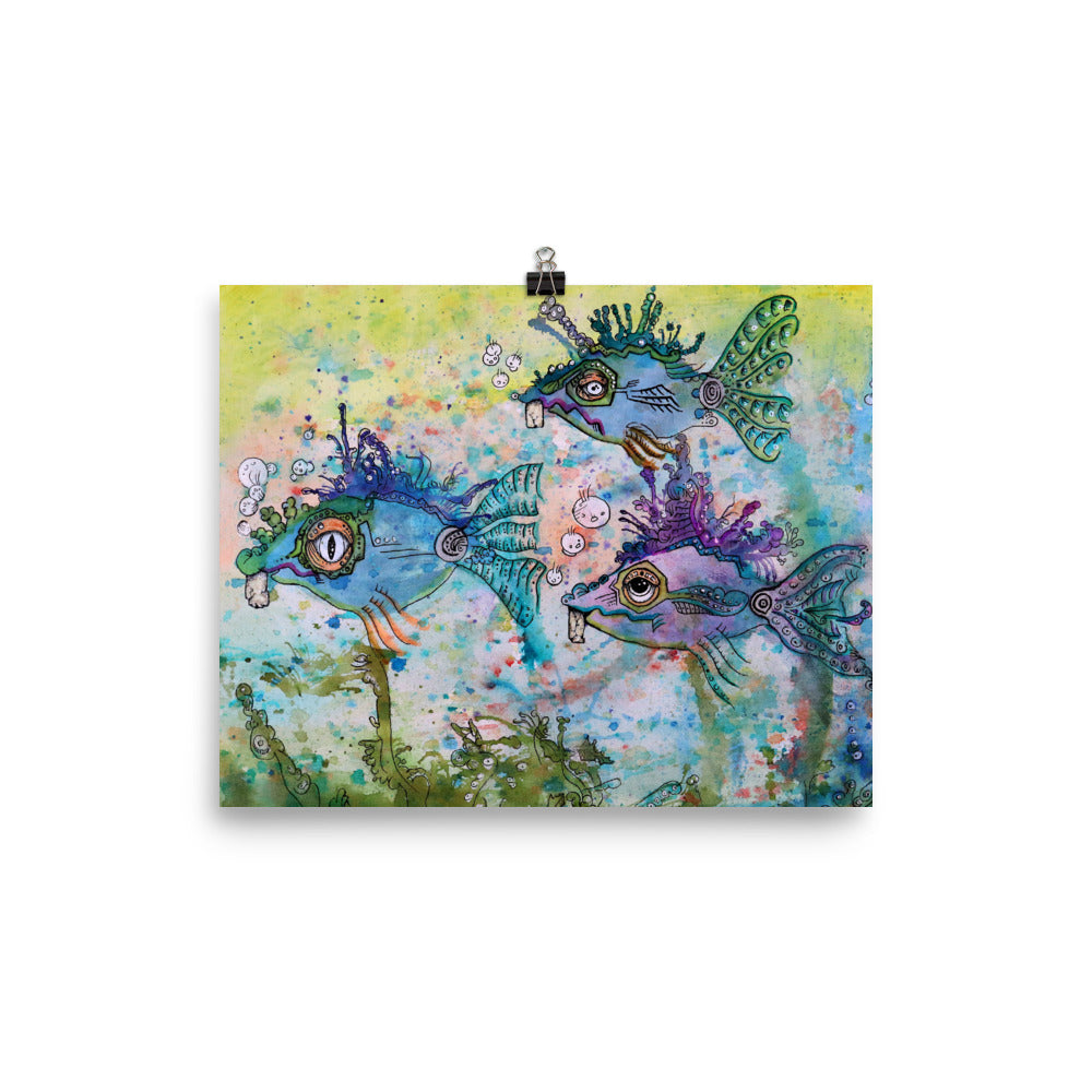 "SteamFish" Prints | Tinybrush