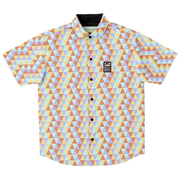 Bizarro Triangle Pattern Short Sleeve Button-Up | Spring '22 Collection