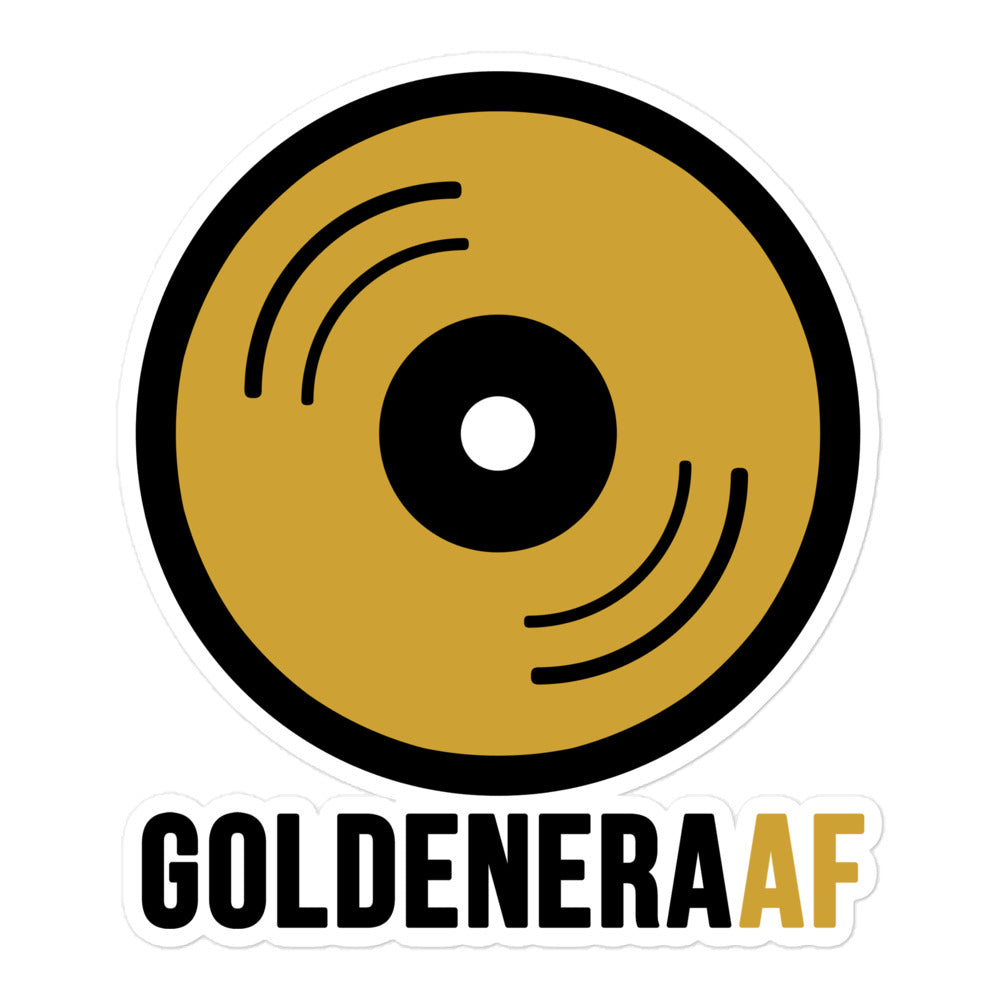 GoldenEra AF Gold Record Sticker