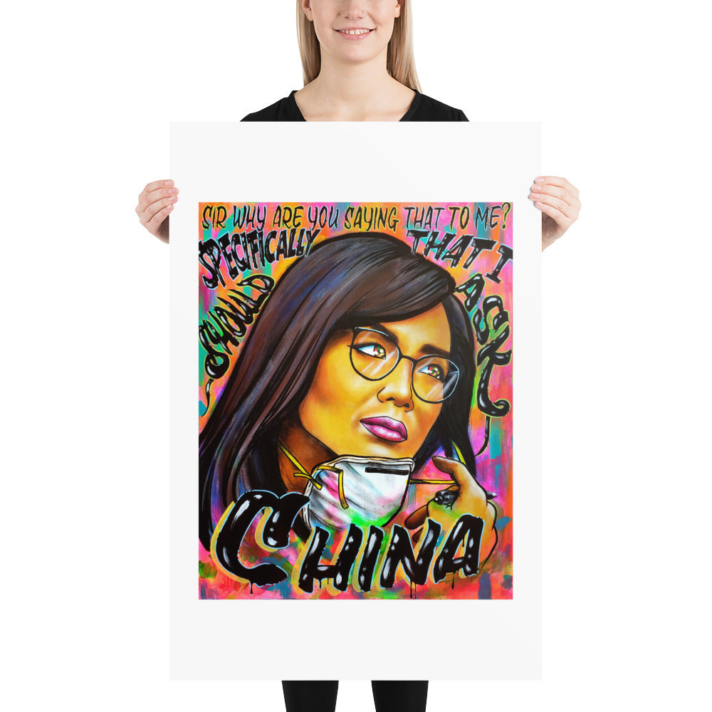 "Why Are You Saying That To Me?" Prints | Painkiller Cam Art