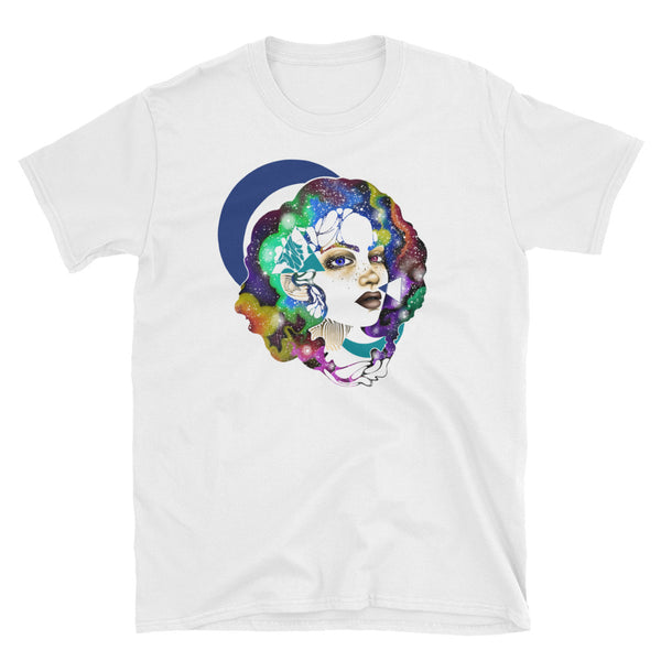 "Moon" Unisex Cotton T-Shirt | Whitney Holbourn Wearable Art