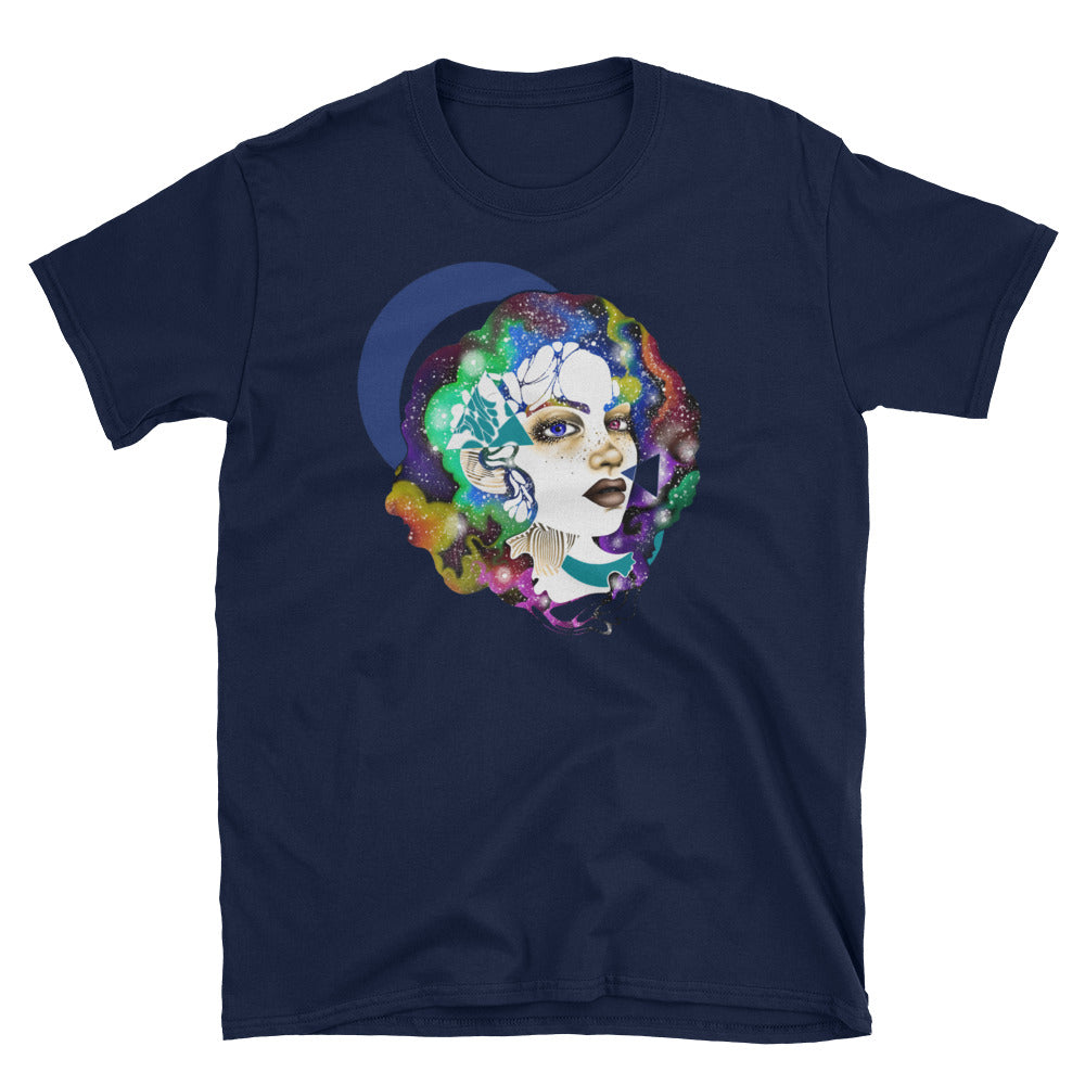 "Moon" Unisex Cotton T-Shirt | Whitney Holbourn Wearable Art