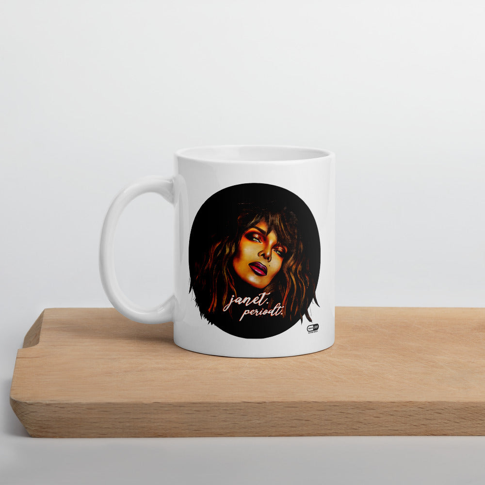 "Janet. Periodt." Mug | Painkiller Cam Art