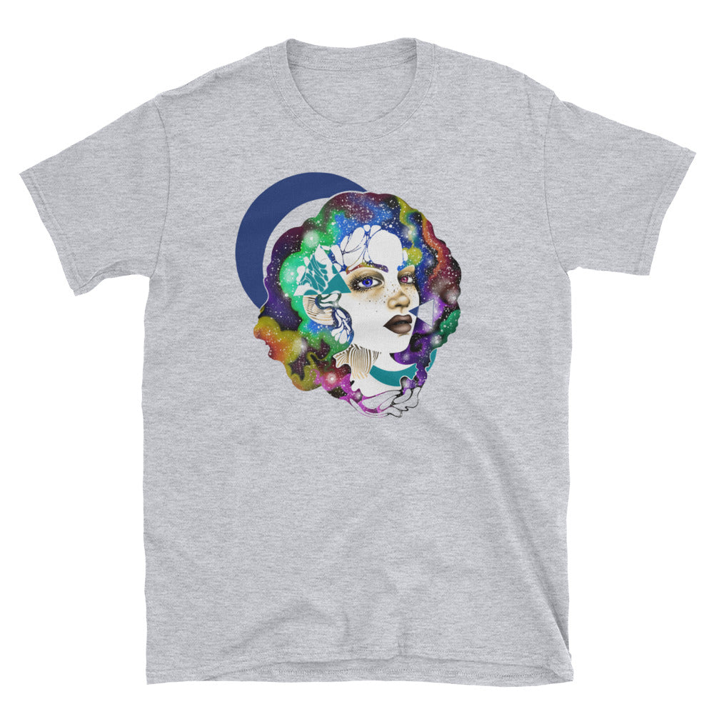 "Moon" Unisex Cotton T-Shirt | Whitney Holbourn Wearable Art