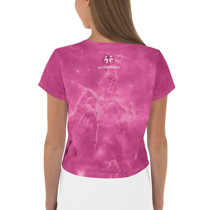 "Star" Women's Allover Crop Top | Whitney Holbourn Wearable Art