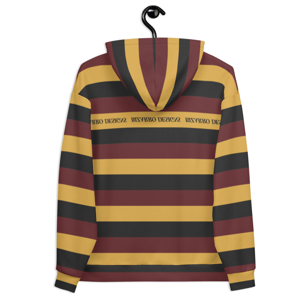 Tri-Stripe Unisex Hoodie - Maroon/Mustard | Fall/Winter 2020