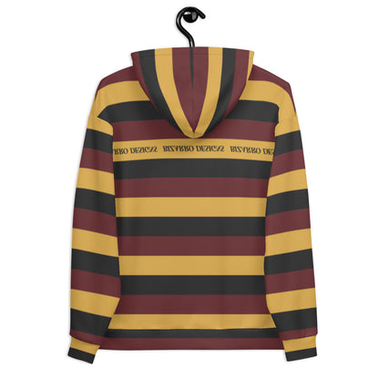 Tri-Stripe Unisex Hoodie - Maroon/Mustard | Fall/Winter 2020