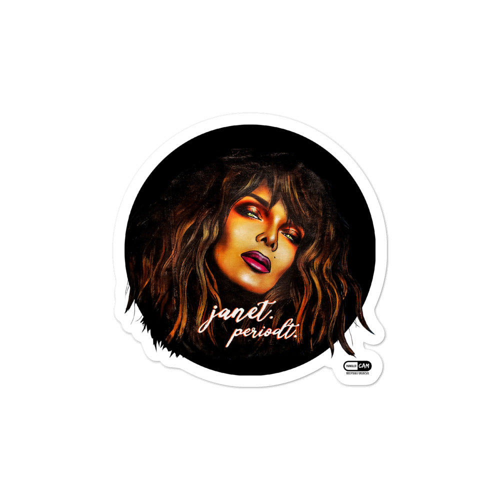 "Janet. Periodt." Stickers | Painkiller Cam Art