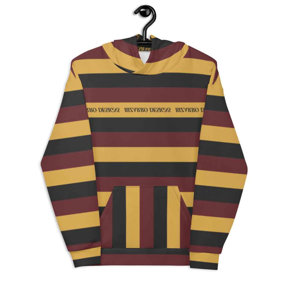 Tri-Stripe Unisex Hoodie - Maroon/Mustard | Fall/Winter 2020