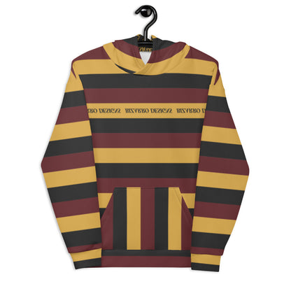 Tri-Stripe Unisex Hoodie - Maroon/Mustard | Fall/Winter 2020