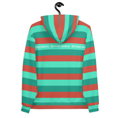 Tri-Stripe Unisex Hoodie - Green/Orange | Fall/Winter 2020