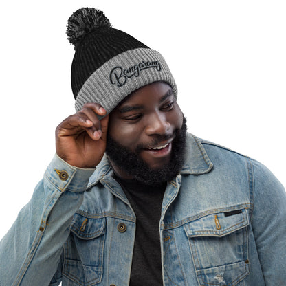 Bangarang Script Logo Pom-Pom Beanie | Bangarang