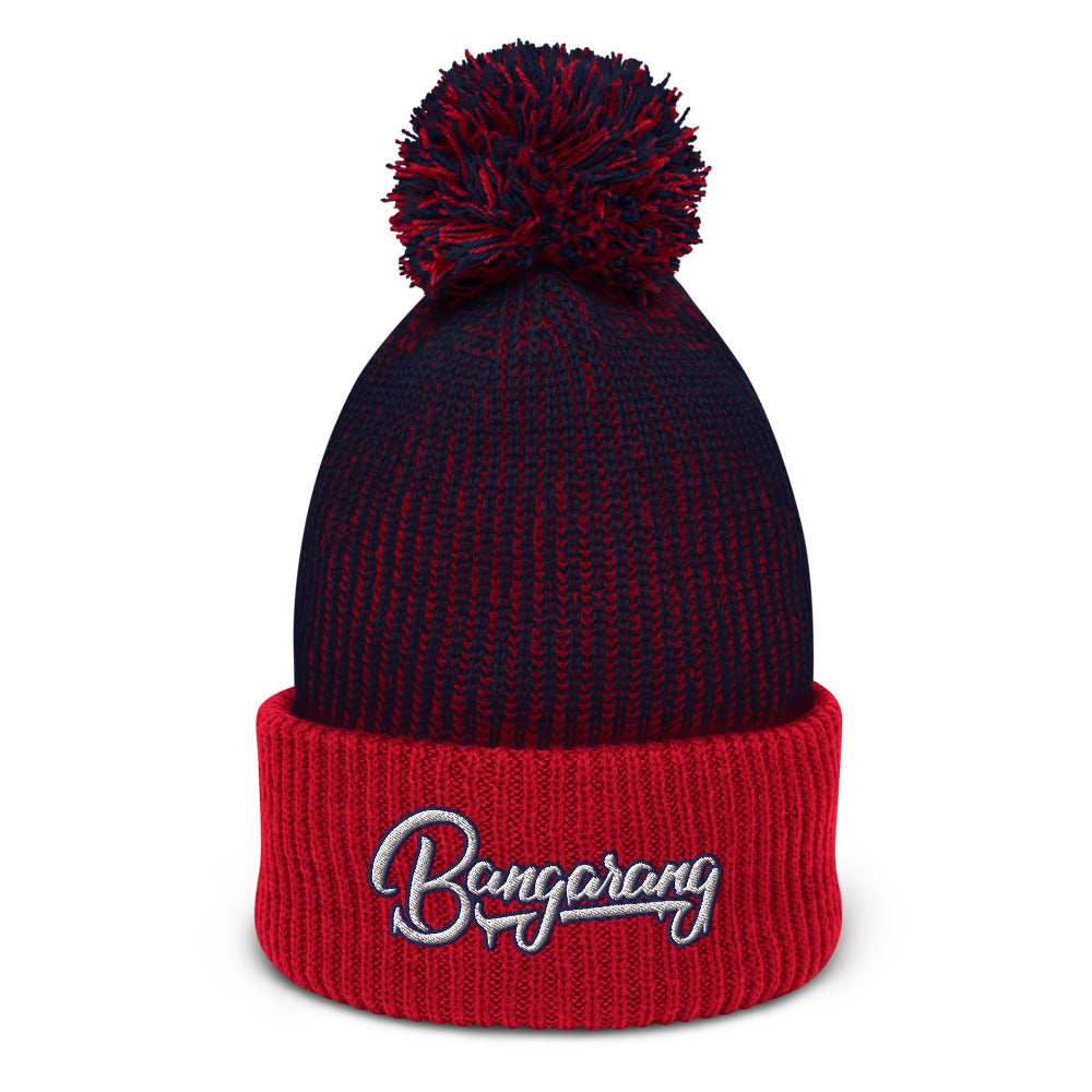 Bangarang Script Logo Pom-Pom Beanie | Bangarang