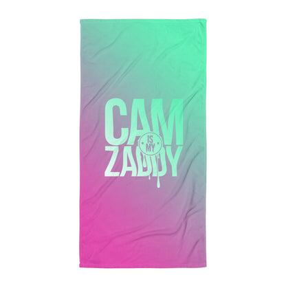 CAM IS MY ZADDY Beach Towel | Painkiller Cam