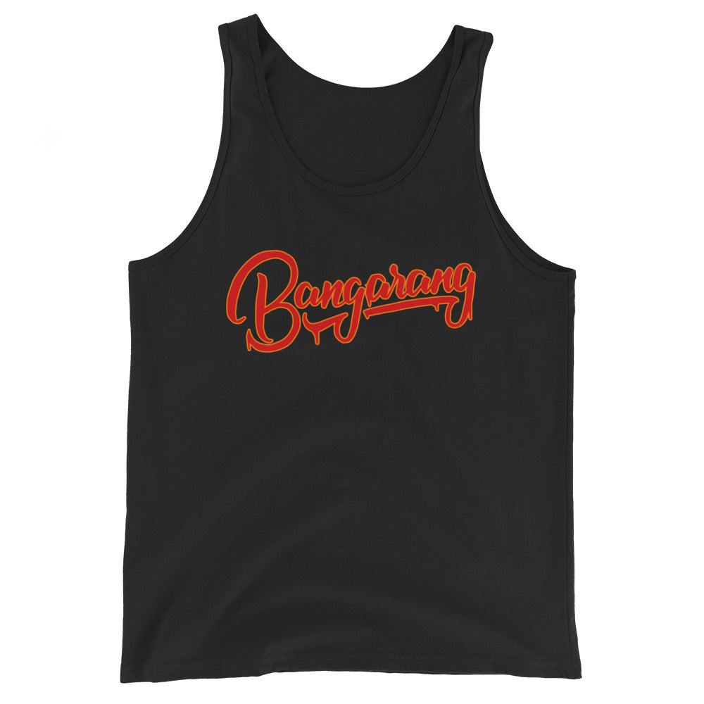 Bangarang Script Logo Unisex Tank Top | Bangarang