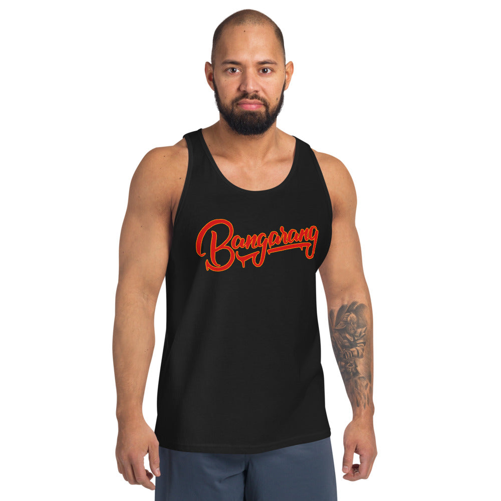 Bangarang Script Logo Unisex Tank Top | Bangarang