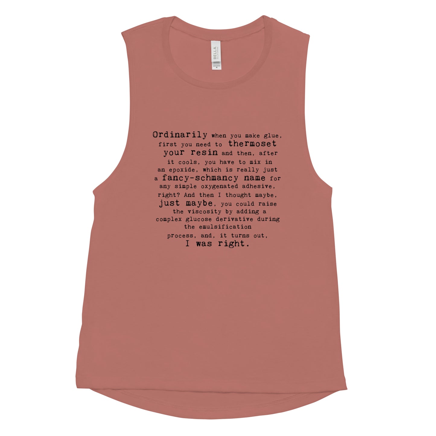 "Glue Recipe" Muscle Tank | Tinybrush