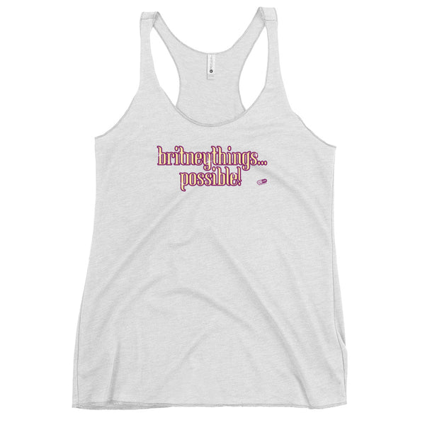 "Britneythings Possible" Camism Racerback Tank | Painkiller Cam Art