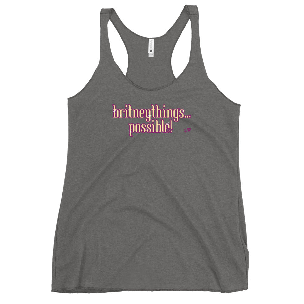 "Britneythings Possible" Camism Racerback Tank | Painkiller Cam Art