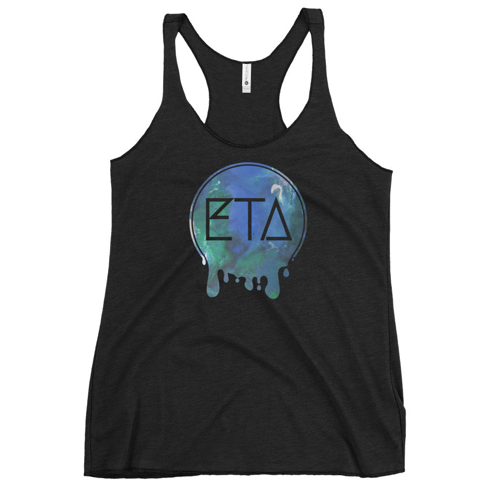 ETA Drip Logo Racerback Tank Tops | Emily Tan Art