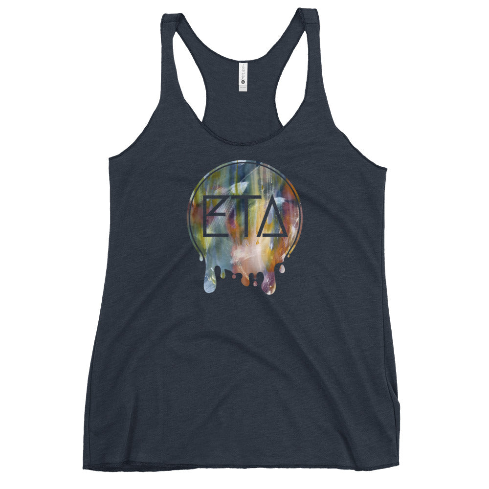 ETA Drip Logo Racerback Tank Tops | Emily Tan Art