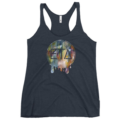 ETA Drip Logo Racerback Tank Tops | Emily Tan Art