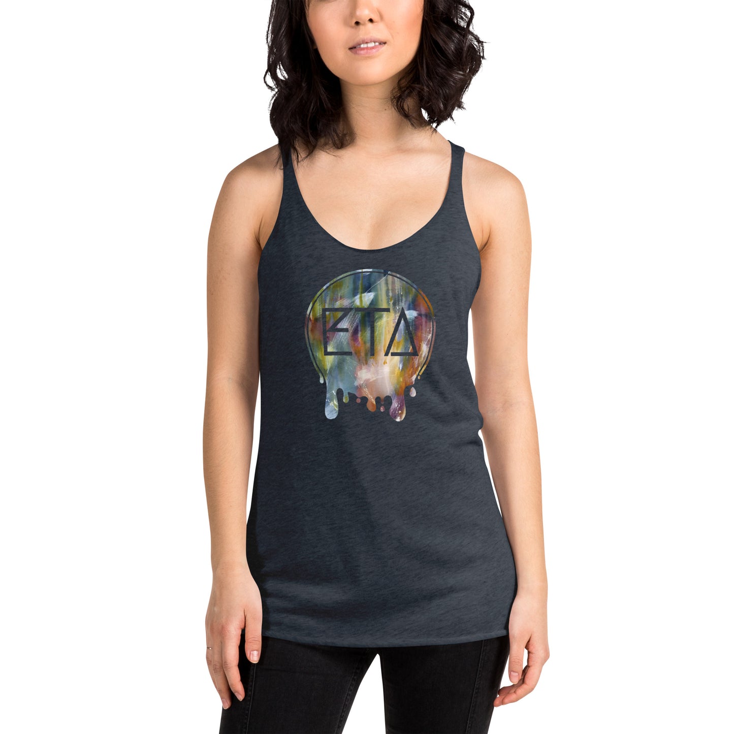 ETA Drip Logo Racerback Tank Tops | Emily Tan Art