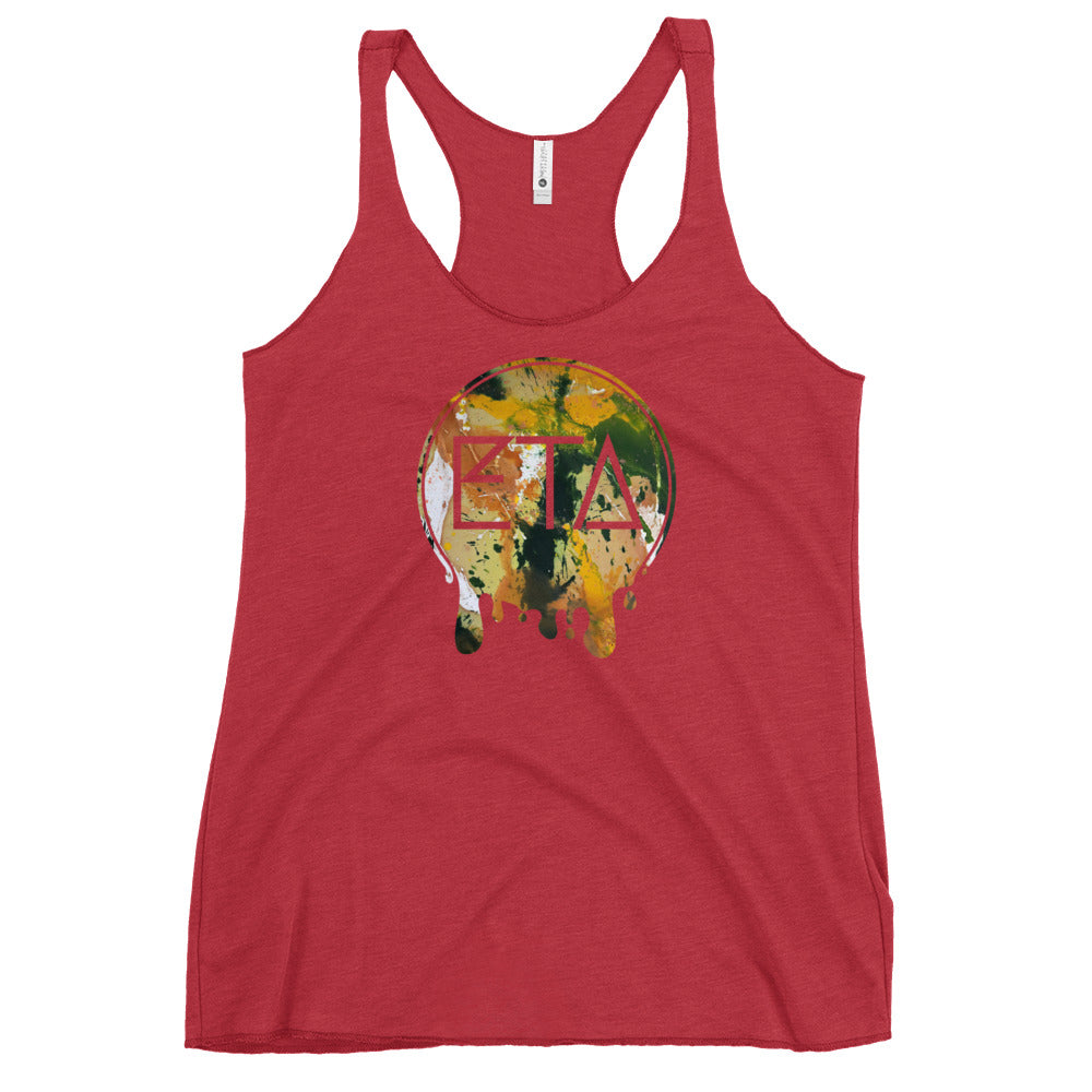 ETA Drip Logo Racerback Tank Tops | Emily Tan Art