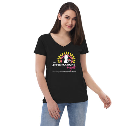 Women’s Recycled V-Neck T-Shirt | The Affirmations Project