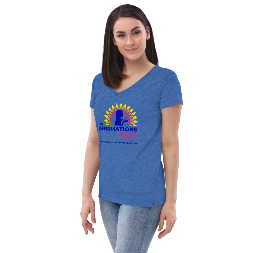 Women’s Recycled V-Neck T-Shirt | The Affirmations Project