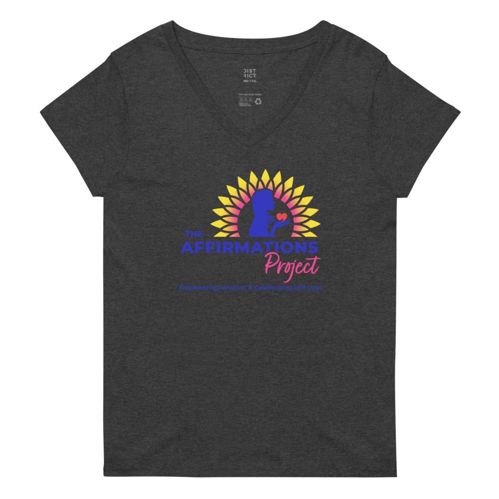 Women’s Recycled V-Neck T-Shirt | The Affirmations Project