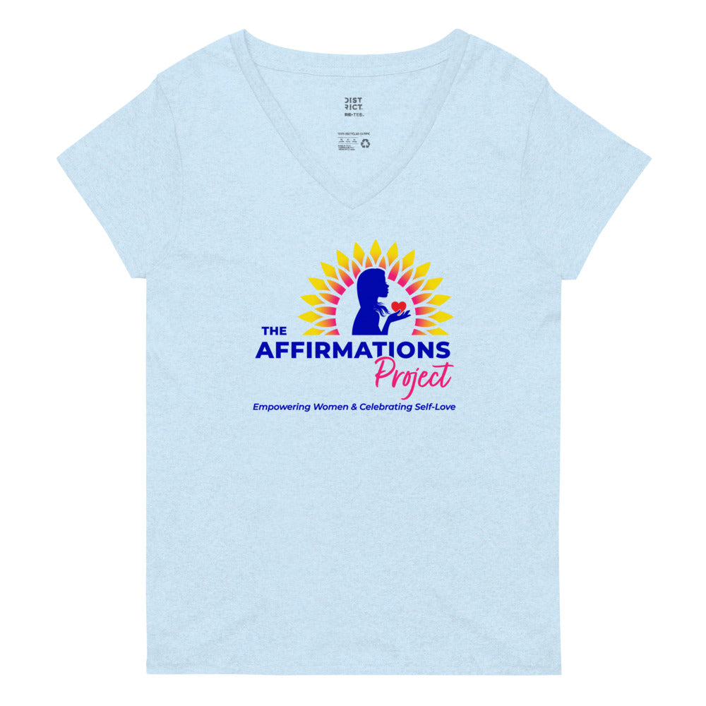 Women’s Recycled V-Neck T-Shirt | The Affirmations Project