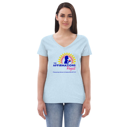 Women’s Recycled V-Neck T-Shirt | The Affirmations Project