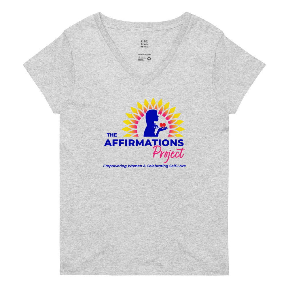 Women’s Recycled V-Neck T-Shirt | The Affirmations Project