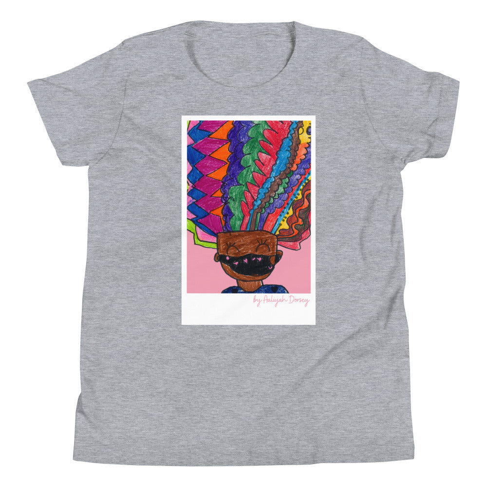 "Crazy Hair" v2 Youth T-Shirt | Aaliyah D.