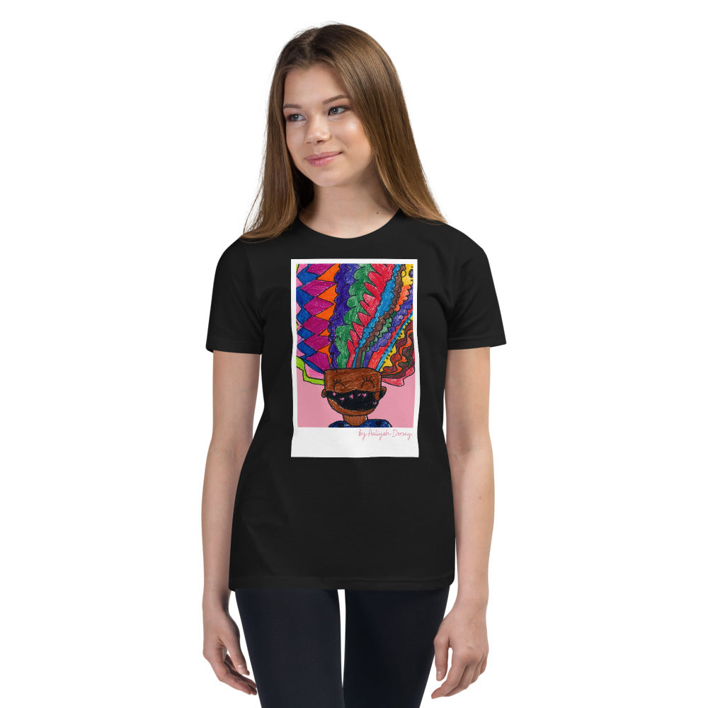 "Crazy Hair" v2 Youth T-Shirt | Aaliyah D.